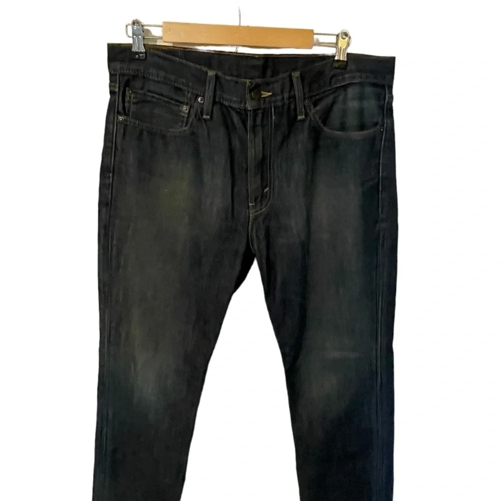 𝅺MEN'S Levi's 511 Dark Washed Denim Jeans 36x30